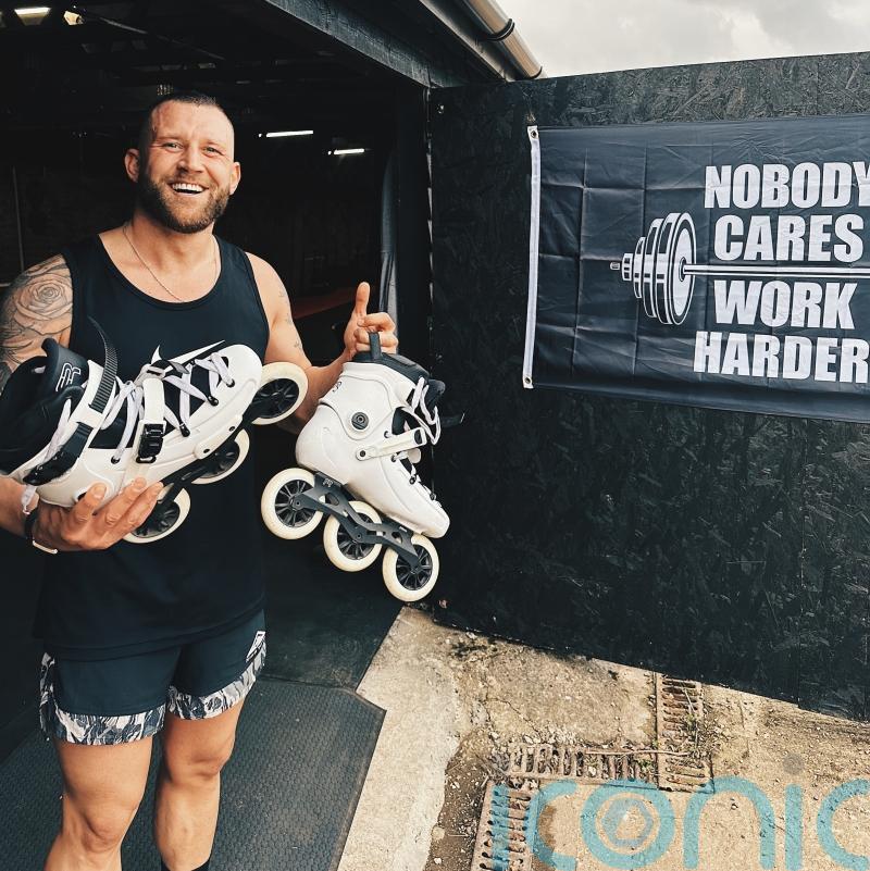 Tech CEO hopes to become world record holder by roller skating 500 miles from Edinburgh to London in six days