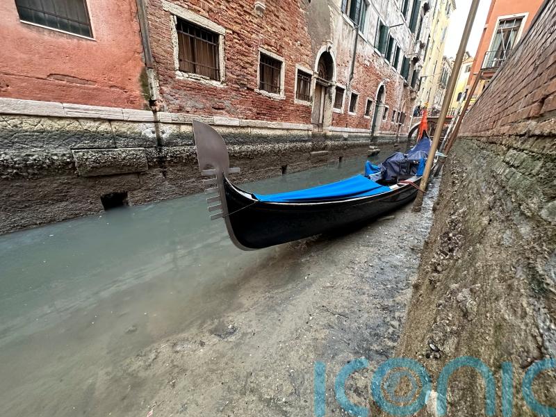 Venice canals drying up amid prolonged spell of low tides