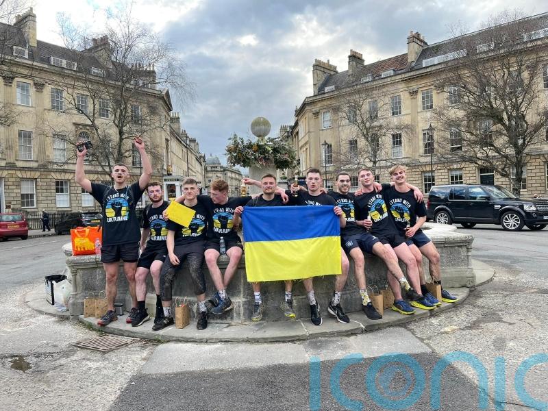 Fundraising friends to cycle 100km Ukraine-shaped route