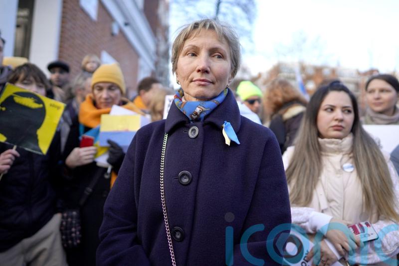 Litvinenko widow brands Putin a war criminal amid Ukraine invasion protest