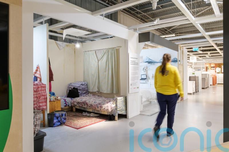 Cramped and grotty rooms go on display at Ikea to highlight plight of homeless