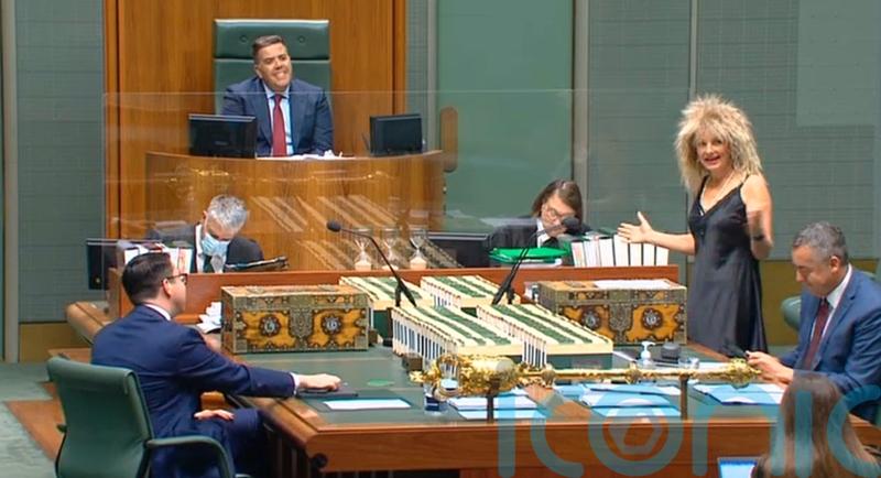 MP attends Australian parliament dressed as Tina Turner for cancer fundraiser