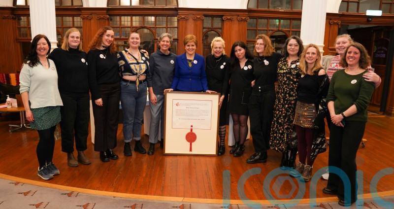 Nicola Sturgeon donates historic document to Glasgow Women&rsquo;s Library