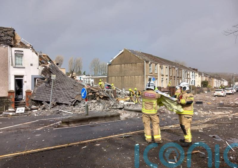 One missing and three in hospital after suspected gas explosion in Swansea