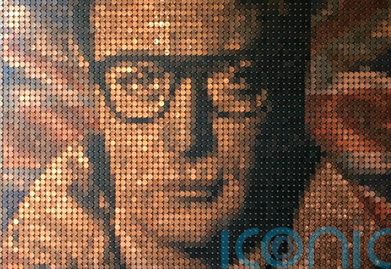 Coin mosaic marks 90th birthday of Sir Michael Caine