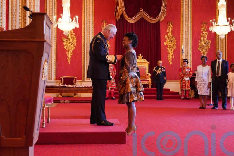 YolanDa Brown receives OBE from King following Commonwealth Day performance