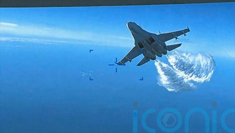Pentagon shows footage of ‘Russian aircraft dumping fuel on US drone’