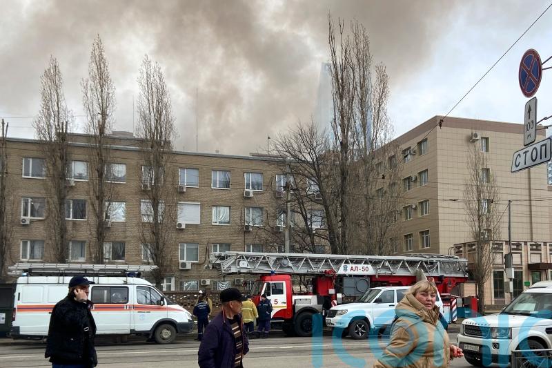 ‘One killed’ as Russian security service building catches fire in Rostov