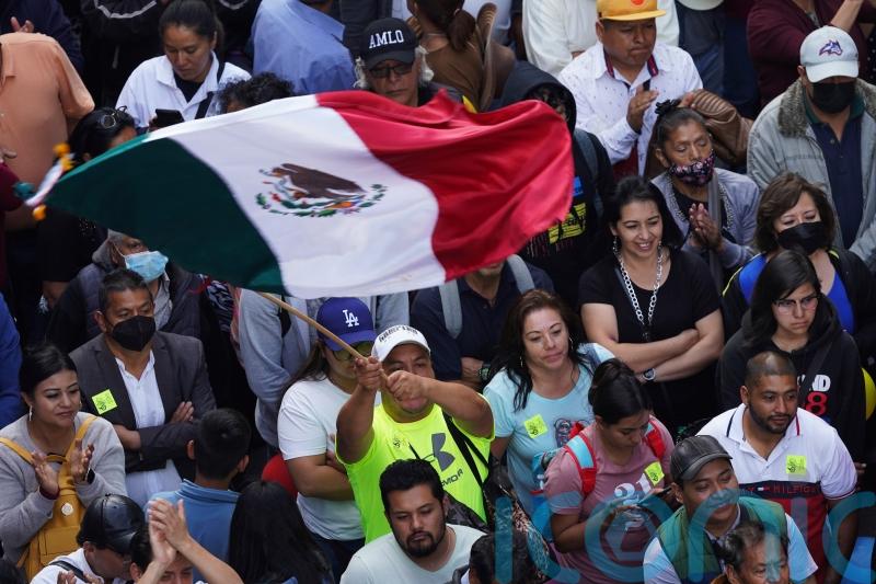 Mexican president stages huge rally in opening salvo to 2024 elections