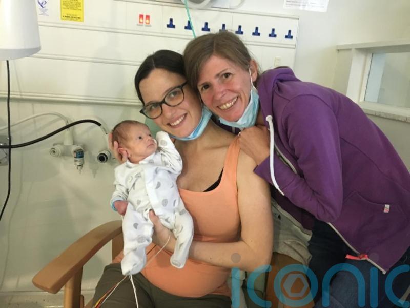 Baby diagnosed with leukaemia at just eight hours old celebrates going into remission after ‘world stopped’ for parents