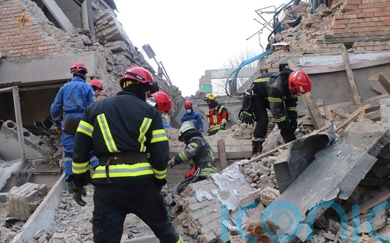 Russian drones kill four at student dormitory in Ukraine as rival summits end