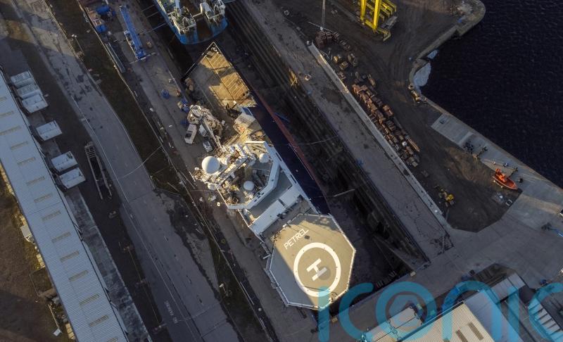 Seven still in hospital after US Navy research ship toppled in dry dock