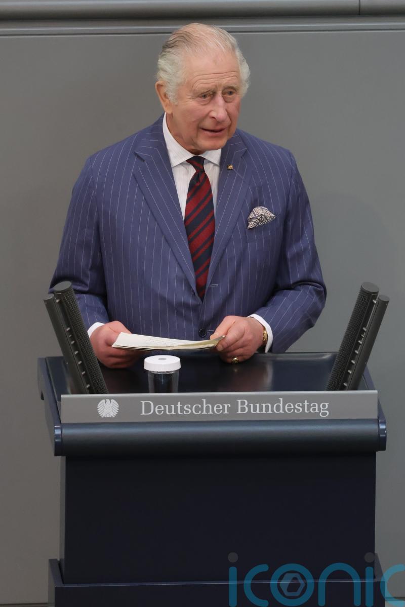 Standing ovation for Charles as he delivers historic address to Bundestag