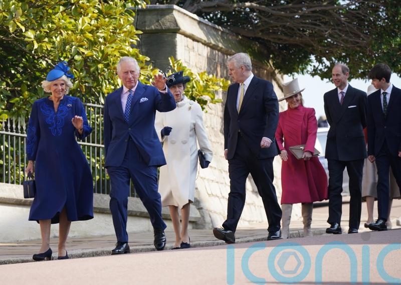 Charles and Camilla wish crowds ‘Happy Easter’ after church service at Windsor