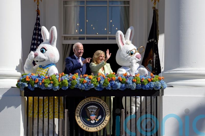Biden kicks off Easter egg roll with talk of re-election bid