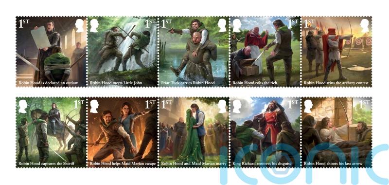 New stamps issued to celebrate story of Robin Hood