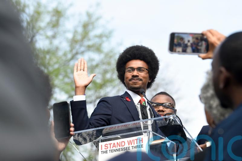 Reinstated black politician Justin Pearson sworn in to Tennessee legislature