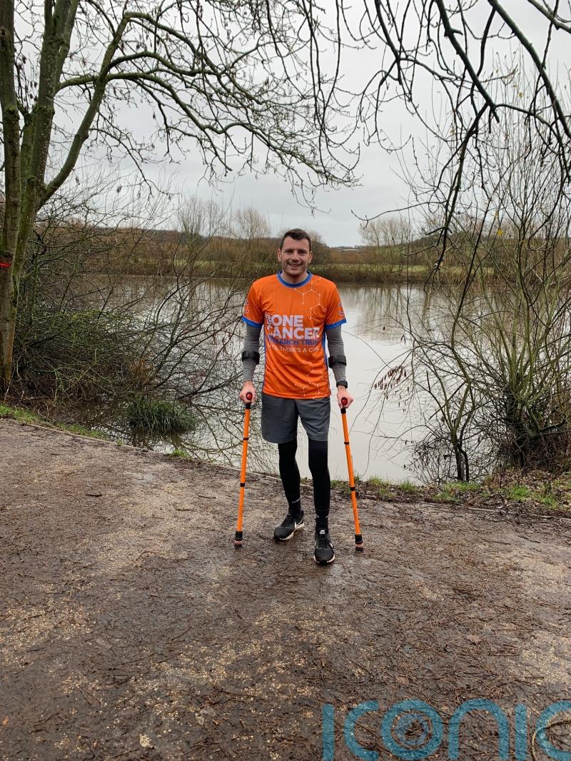 Bone cancer survivor to don crutches for London Marathon to inspire others