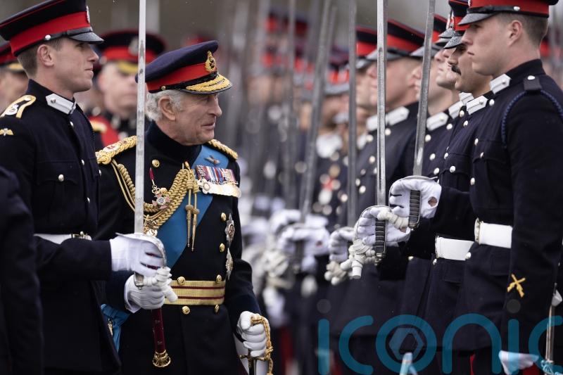 King describes pride in his sons at Sandhurst Sovereign’s Parade
