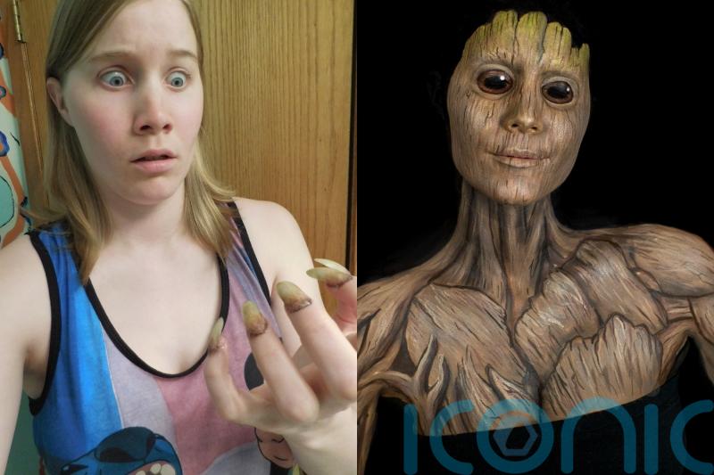 Self-taught artist who paints body to bring film characters and monsters to life provokes screams on trip to supermarket