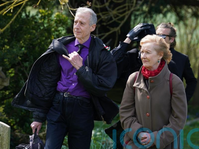 Ronnie Wood and Peter Tatchell among those arriving for Paul O’Grady’s funeral