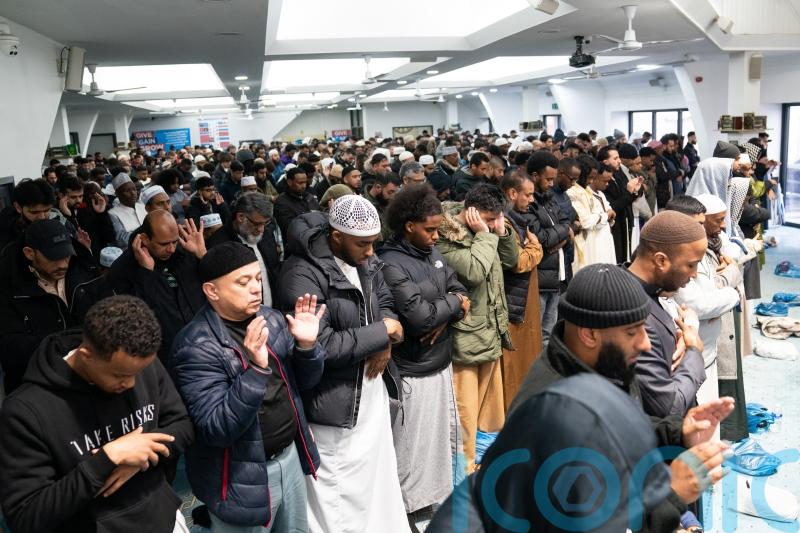 Park prayers moved indoors as Birmingham celebrates start of Eid al-Fitr