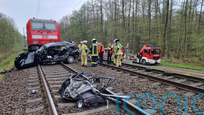 Three killed as train hits car at crossing in Germany