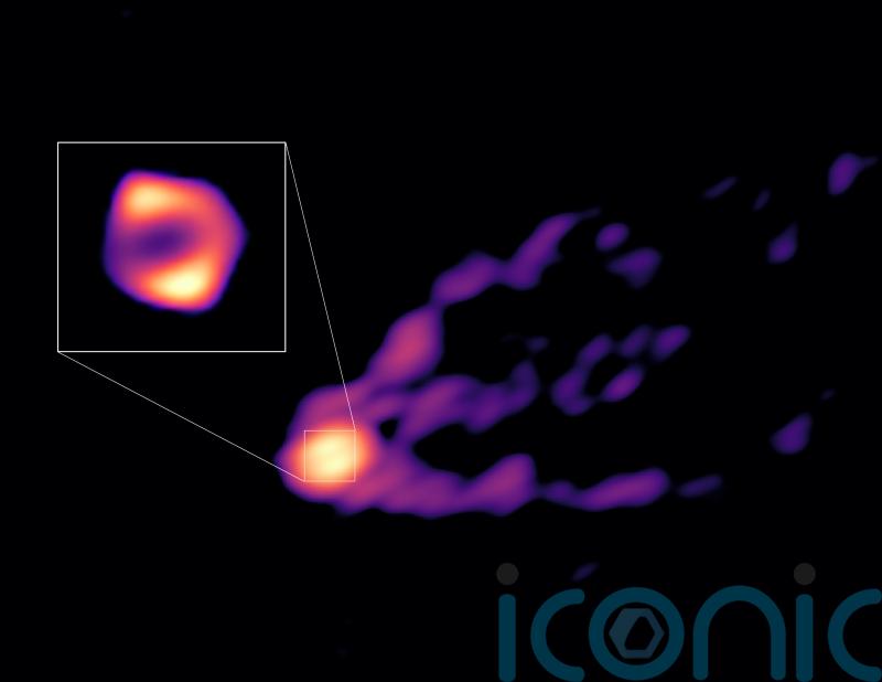 Astronomers unveil first direct image of a black hole expelling powerful jet
