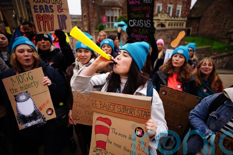 Teachers on the picket lines as pay dispute continues