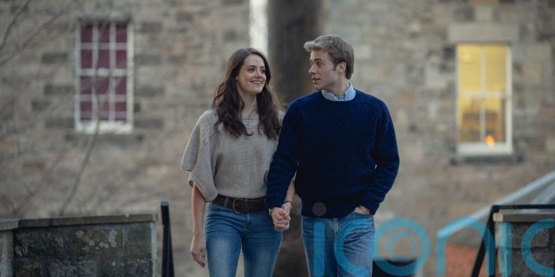 William seen holding hands with Kate in new images from Netflix’s The Crown