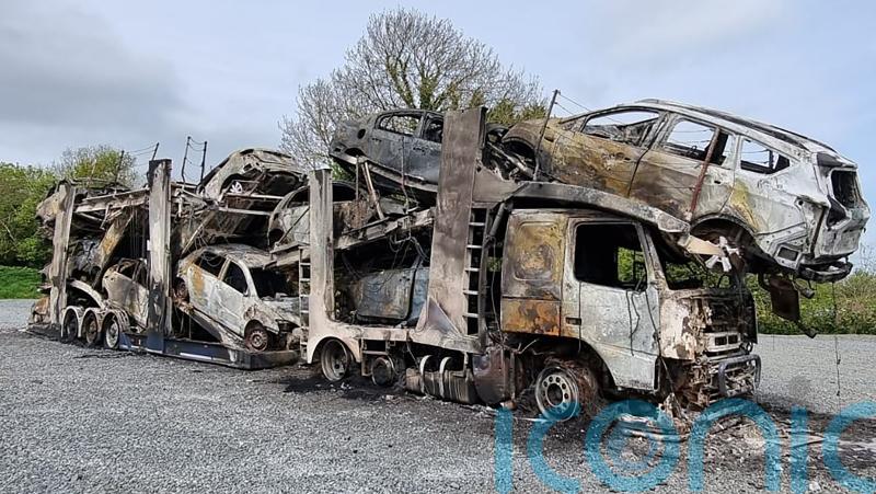 Twelve vehicles destroyed in arson attack