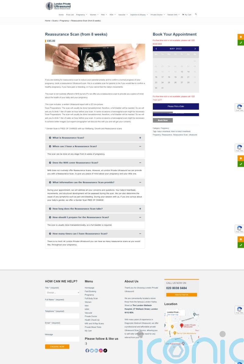 Ultrasound adverts banned for misleading parents about ability to reassure