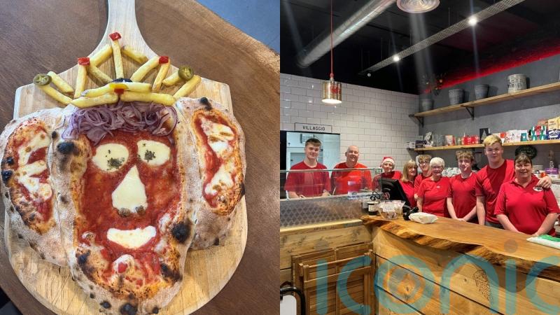 Pizzeria creates coronation special depicting King’s face with chip crown