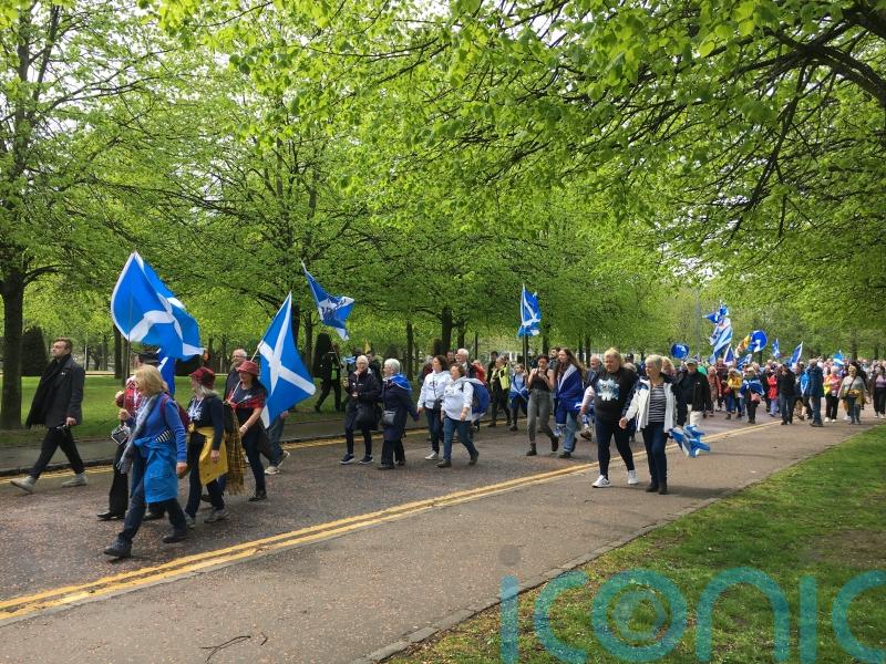 Thousands attend independence march in Glasgow