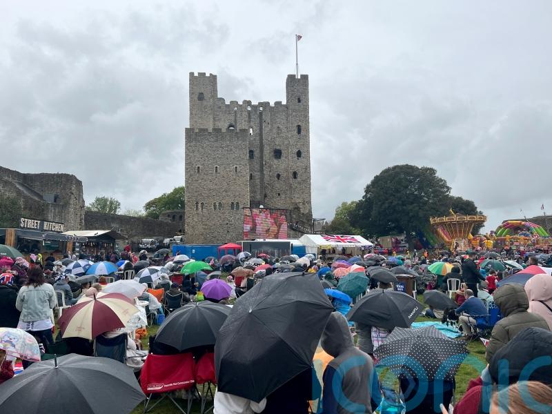 Rochester Castle hosts festivities for coronation crowd