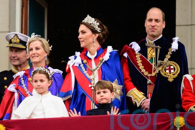 Yawning Louis, a son’s kiss and a wobbly crown – key moments from the coronation