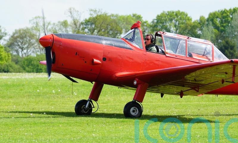 Vintage plane King learned to fly in takes to the sky for coronation air show