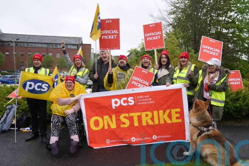 HMRC workers ‘up for the fight’ as they strike over pay