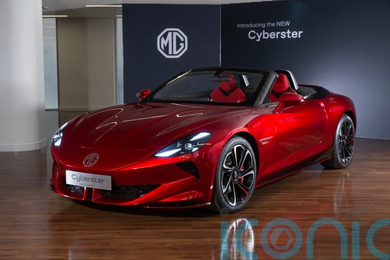 New MG Cyberster sports car makes debut in London