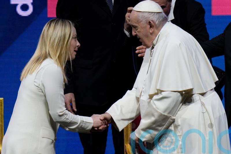 Pope joins Meloni in urging Italians to have more children – not pets