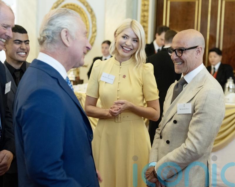 Holly Willoughby and Stanley Tucci meet King at Prince’s Trust Awards