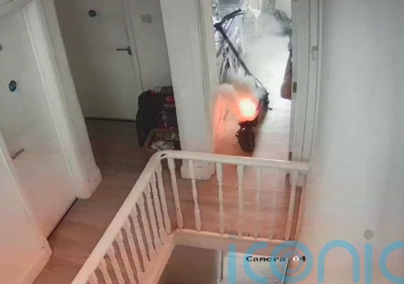Video shows e-scooter explode into flames in kitchen
