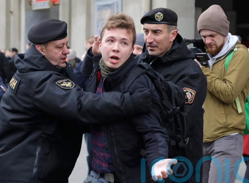 Belarusian journalist pulled off diverted flight ‘receives presidential pardon’