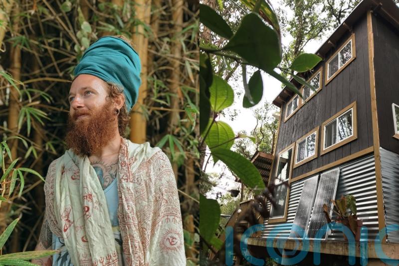 TikToker lives off grid in tree house he built himself using his content creation earnings after ditching job