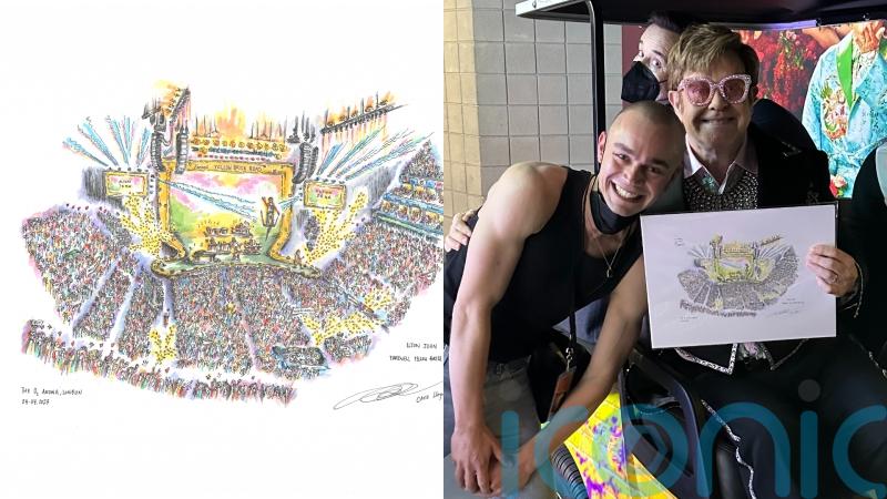 Artist who sketches concerts from the crowd hopes to capture Taylor Swift show