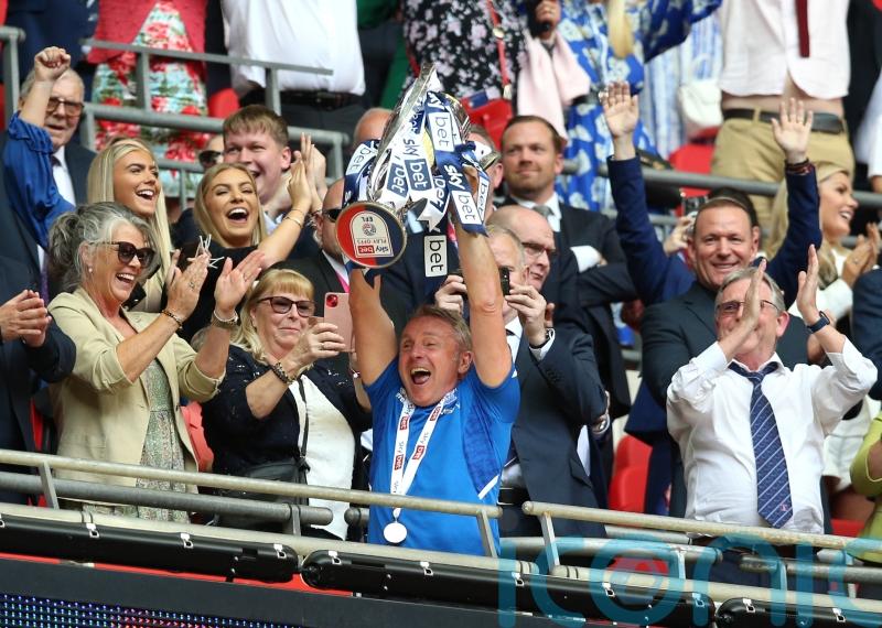 Paul Simpson plans ‘really good night’ on the beers after Carlisle win promotion