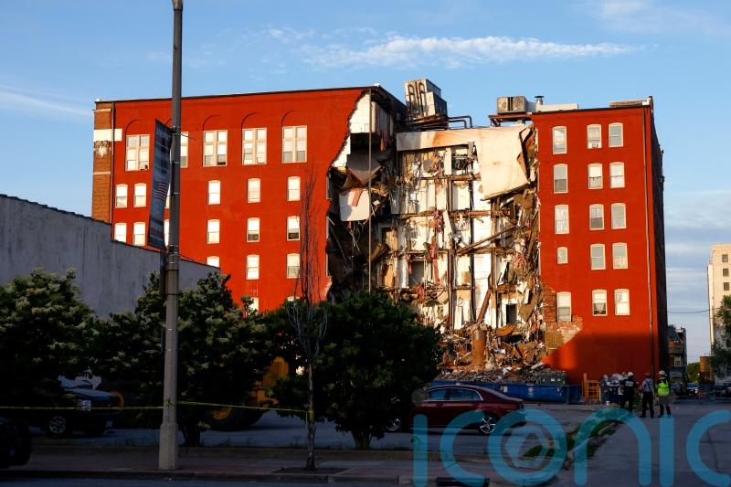 Rescue operation under way after Iowa apartment building partially collapses