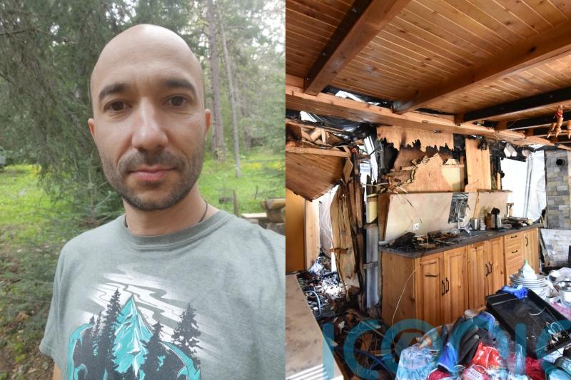 Host whose cottage burned down learning how to rebuild it &lsquo;step by step on the internet&rsquo; as Airbnb refuses to cover bill