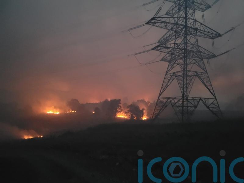 Firefighters injured as wildfire burns in Highlands for third day