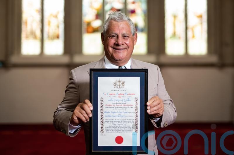 Sir Cameron Mackintosh receives Freedom of the City of London